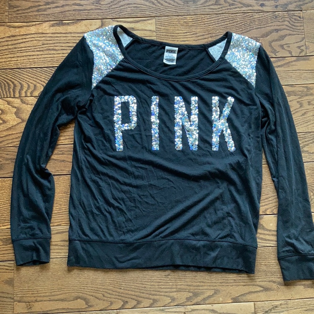 Victoria’s Secret pink M black sequins - Picture 1 of 4